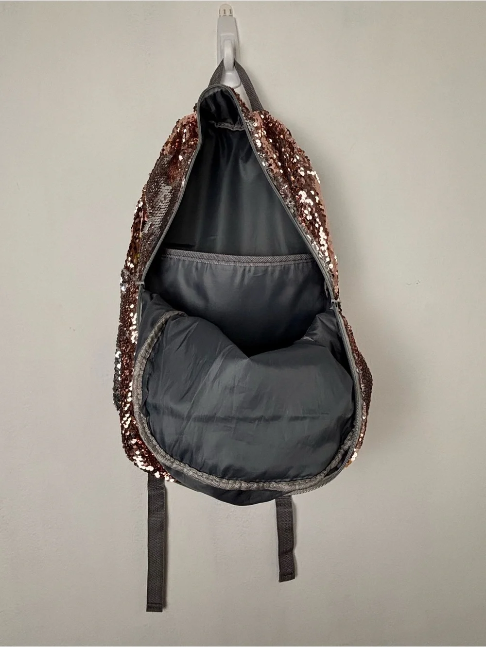 Sequin pink champagne Backpack - Women